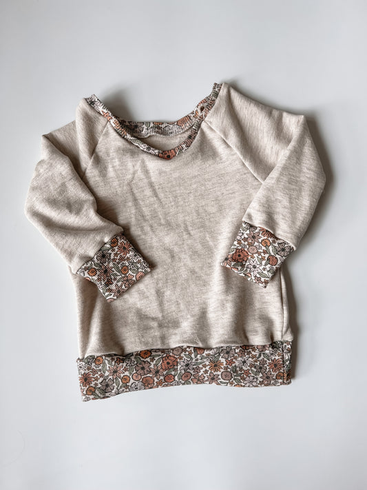 Floral Raglan Crewneck